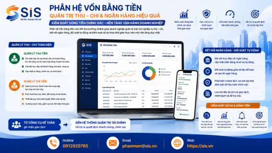 Quản trị thu – chi hiệu quả với SIS Accounting Online