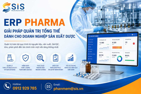 ERP Pharma – Giải pháp quản trị tổng thể dành cho doanh nghiệp sản xuất dược phẩm