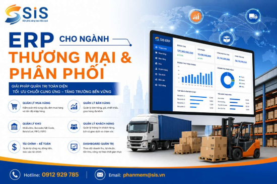 ERP cho ngành Thương mại & Phân phối – Giải pháp quản trị toàn diện chuỗi cung ứng và hoạt động kinh doanh
