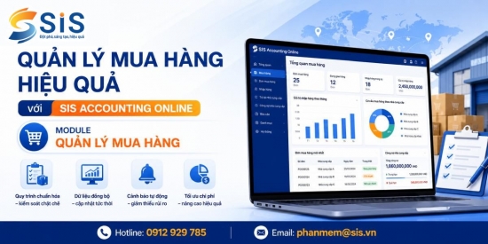 Quản lý mua hàng hiệu quả với SIS Accounting Online