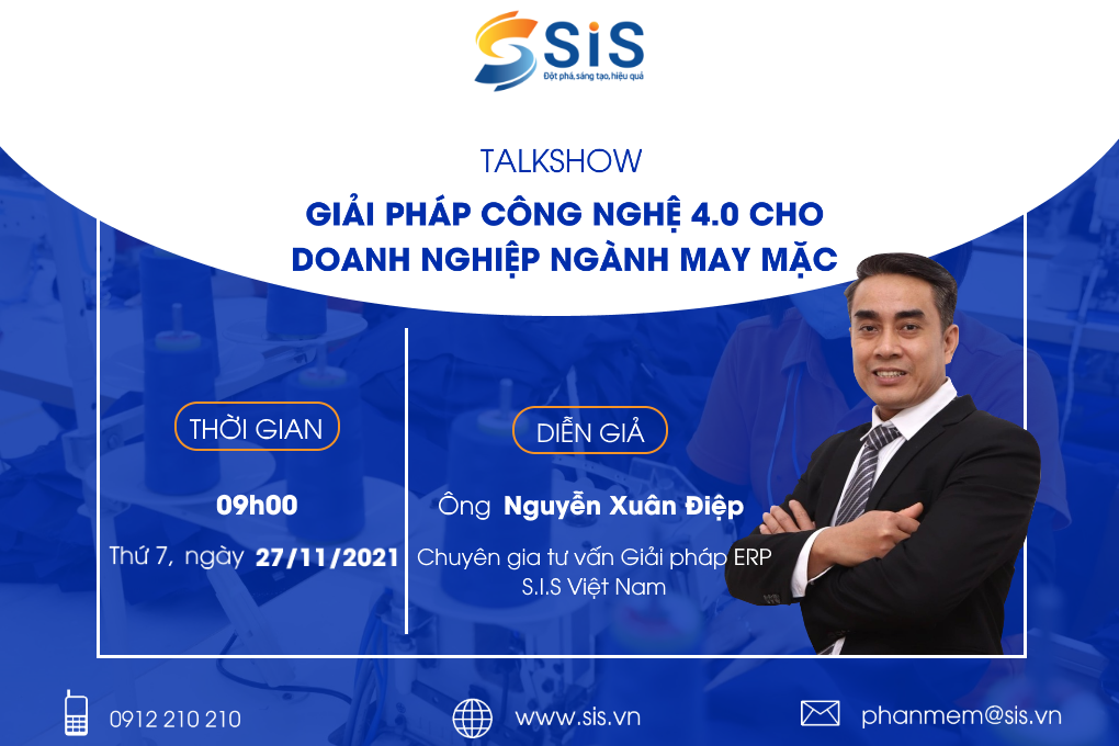 Sự kiện online về Giải pháp Công nghệ 4.0 cho doanh nghiệp Ngành May mặc