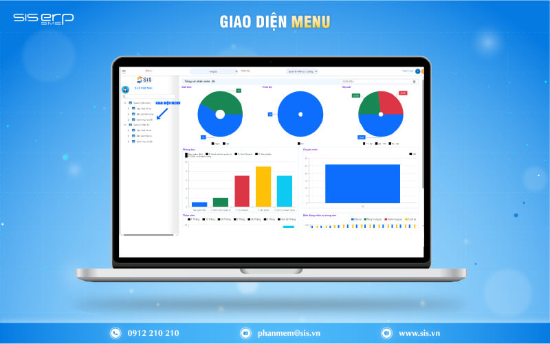 giao diện menu web